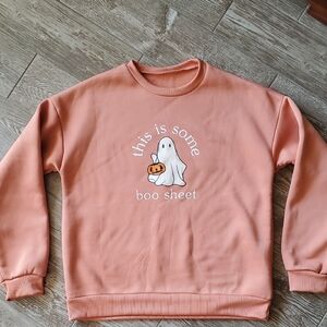 Peach Ghost Graphic Sweatshirt